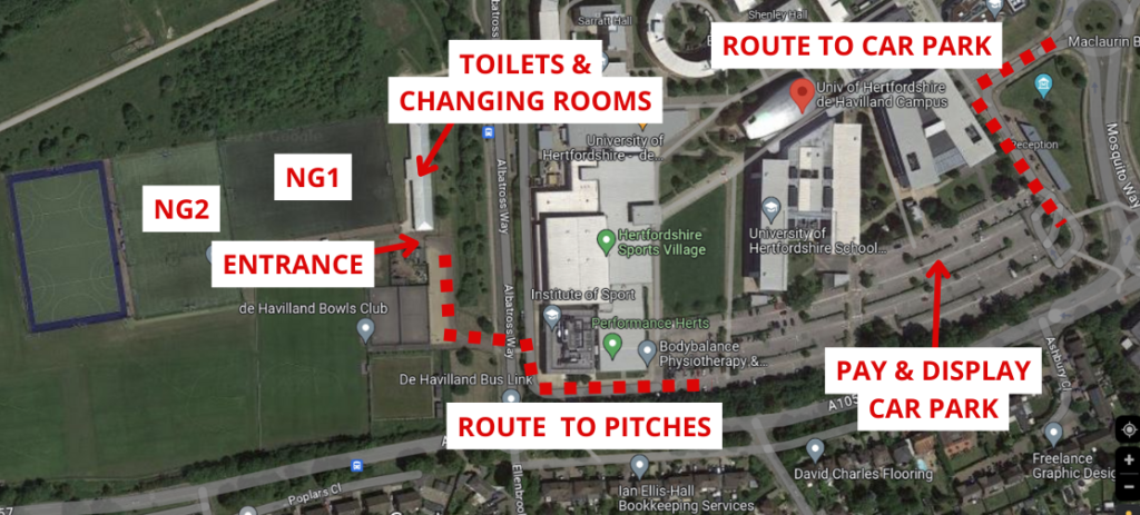 University Of Hertfordshire Map