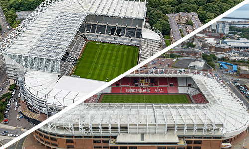 stadium of light and st james park split